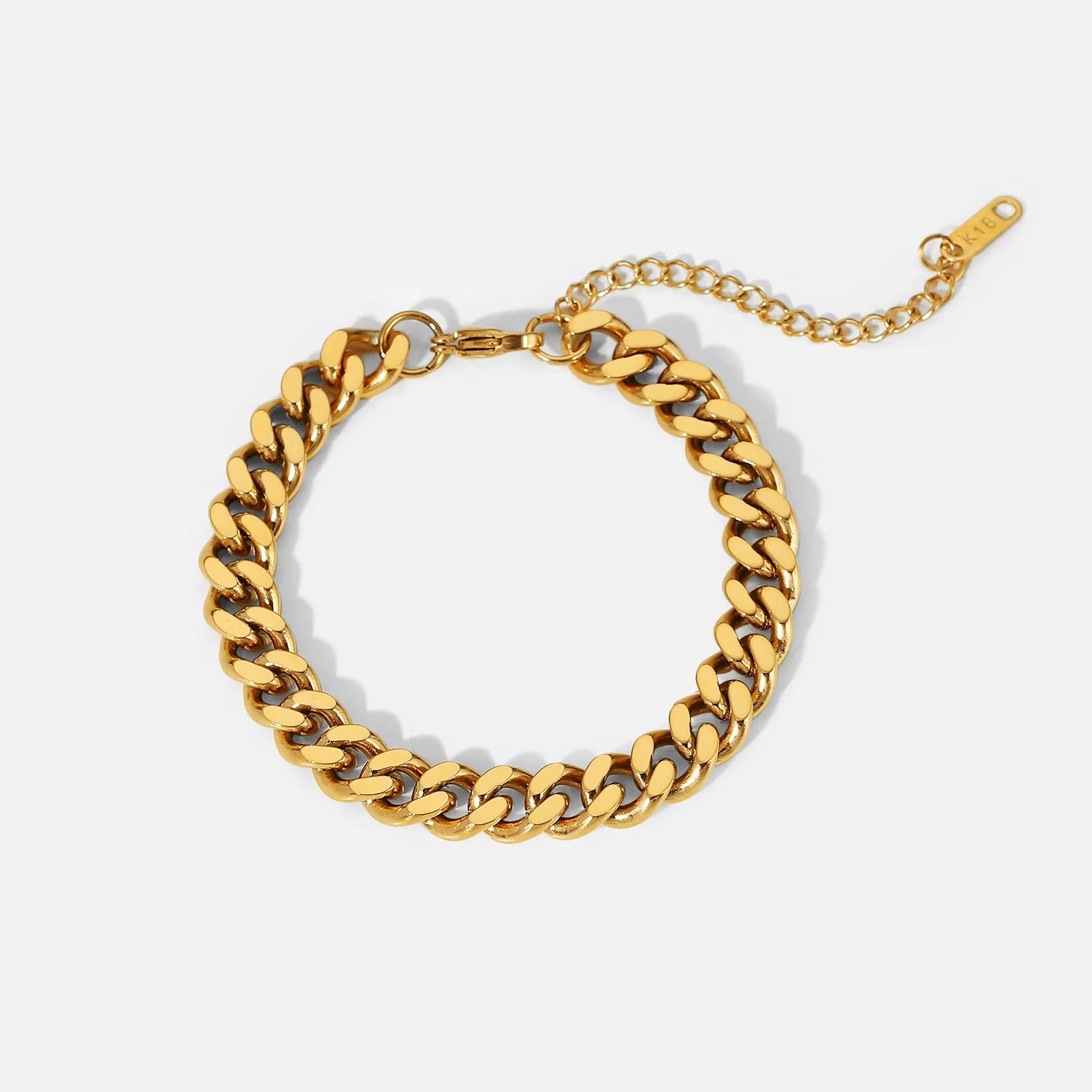 Prim Gold Cuban Link Bracelet - JDB201047-2