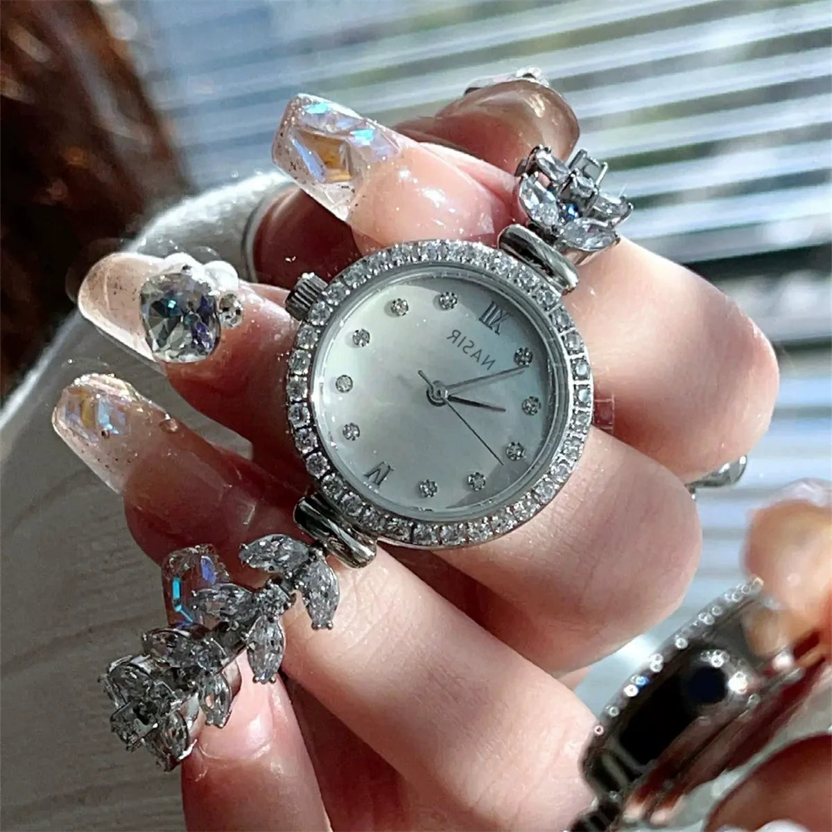 Ellory Clover Camellia Watch - Silver