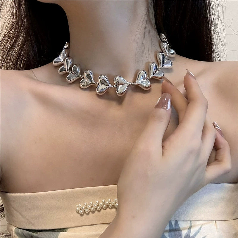 Kassia Y2K Heart Choker - Heart Choker [J8N3TRZR]