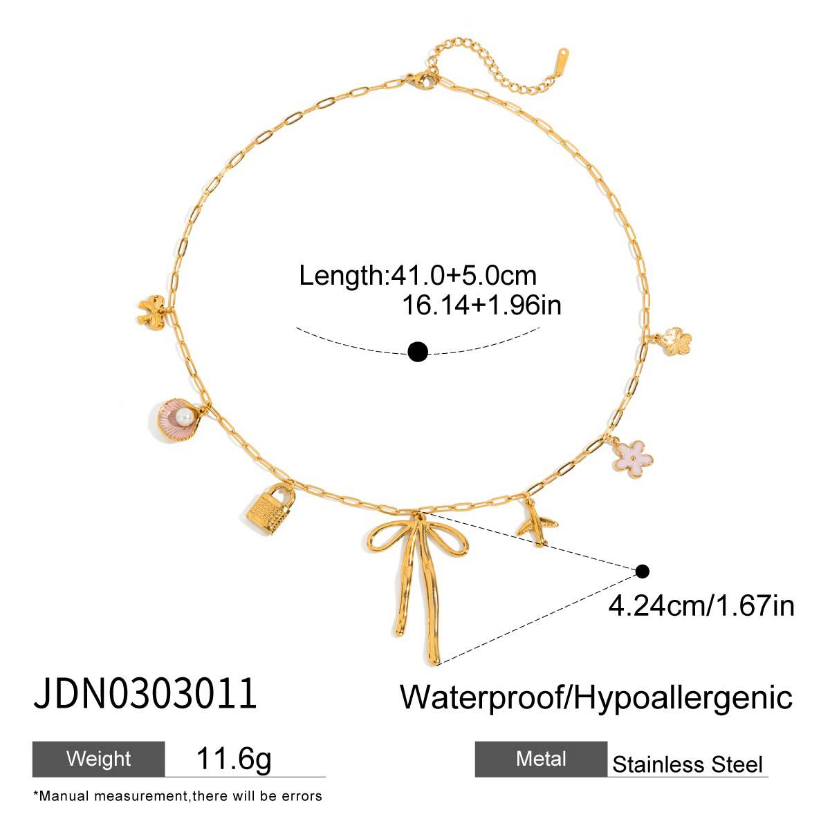Elora Dainty Heart Necklace - JDN0303011 [GNT54A77]