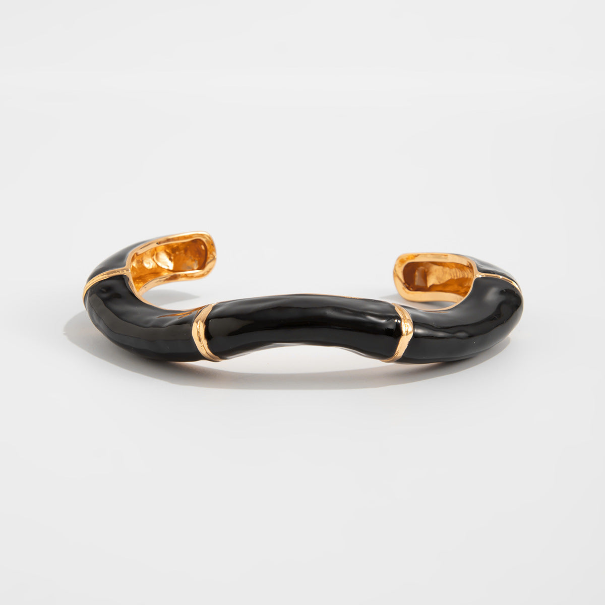 Bridget Snake Coil Bracelet - Gold & Black [B14Z9HKY]