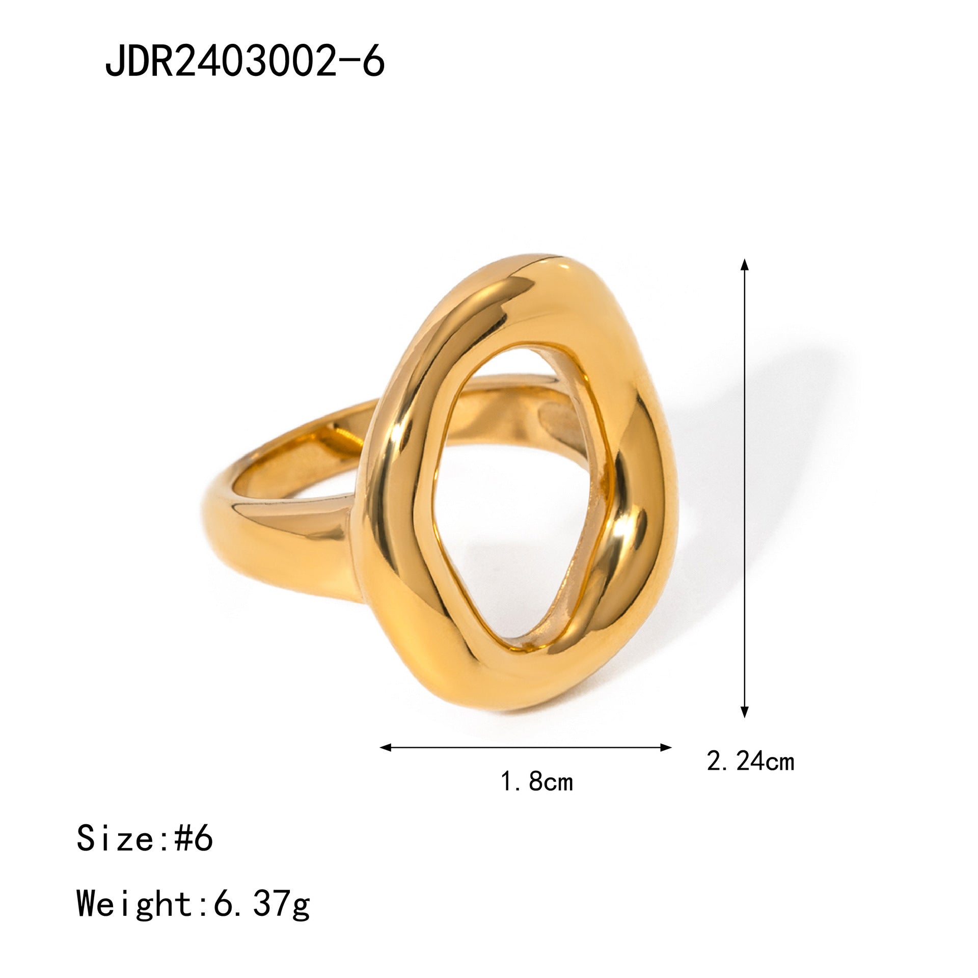 Rylee Gold Geometric Set - JDR2403002-6 [B0AL56FF]