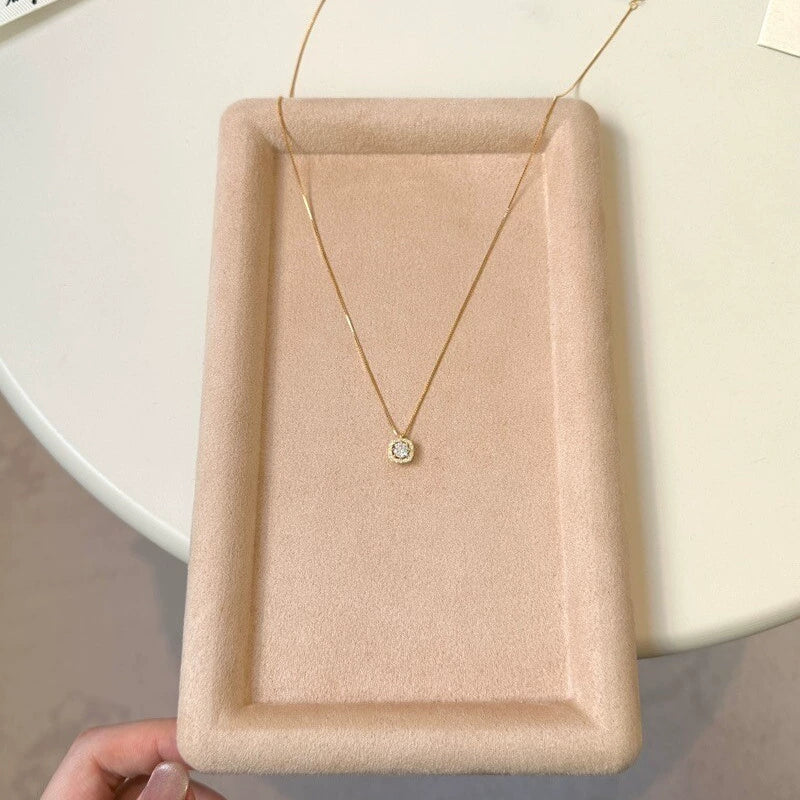 Kamaria Cubic Zircon Necklace - Gold Cubic Zircon Necklace