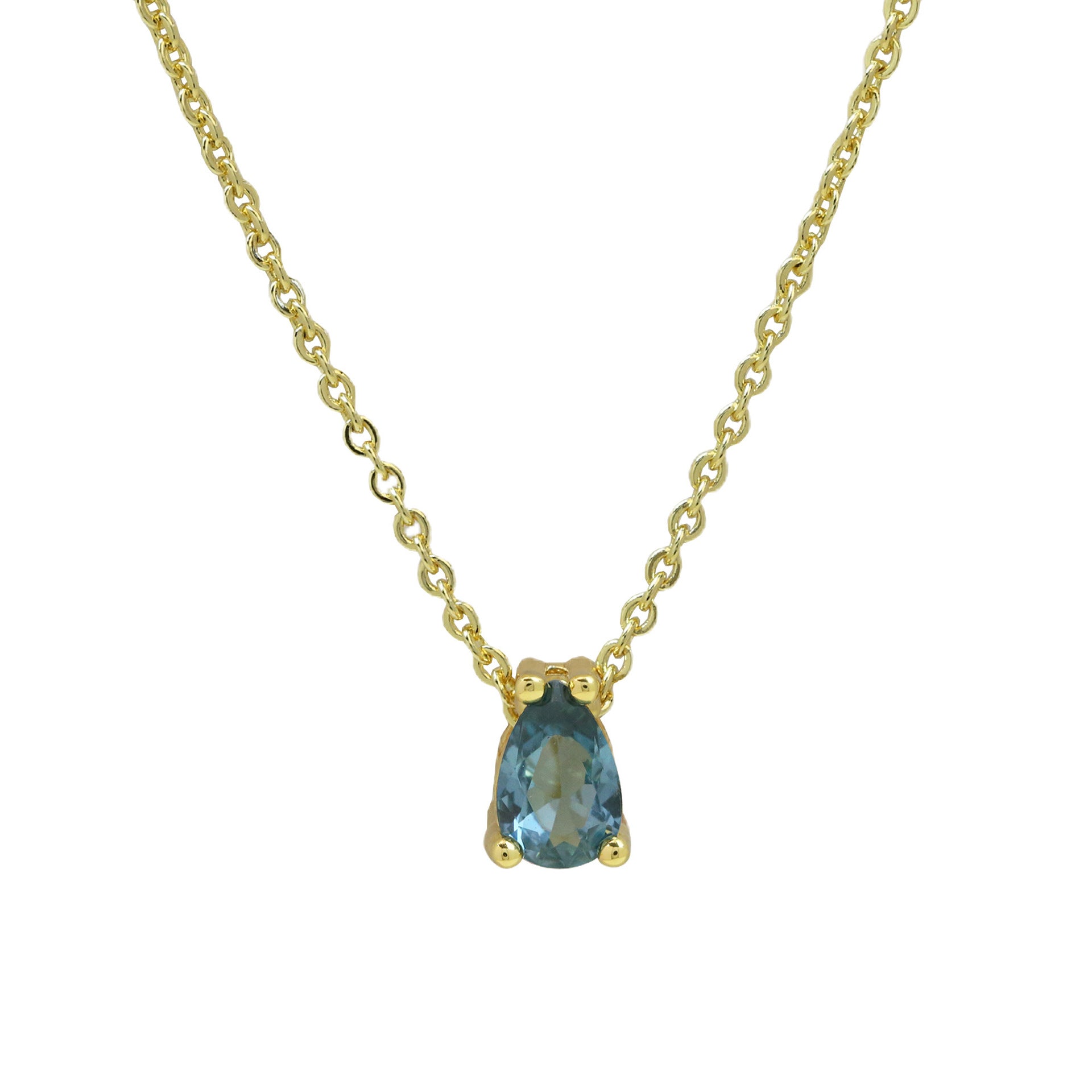 Skylan Birthstone Pendant Necklace - Necklace March Birthstone [UD0WMYXV]