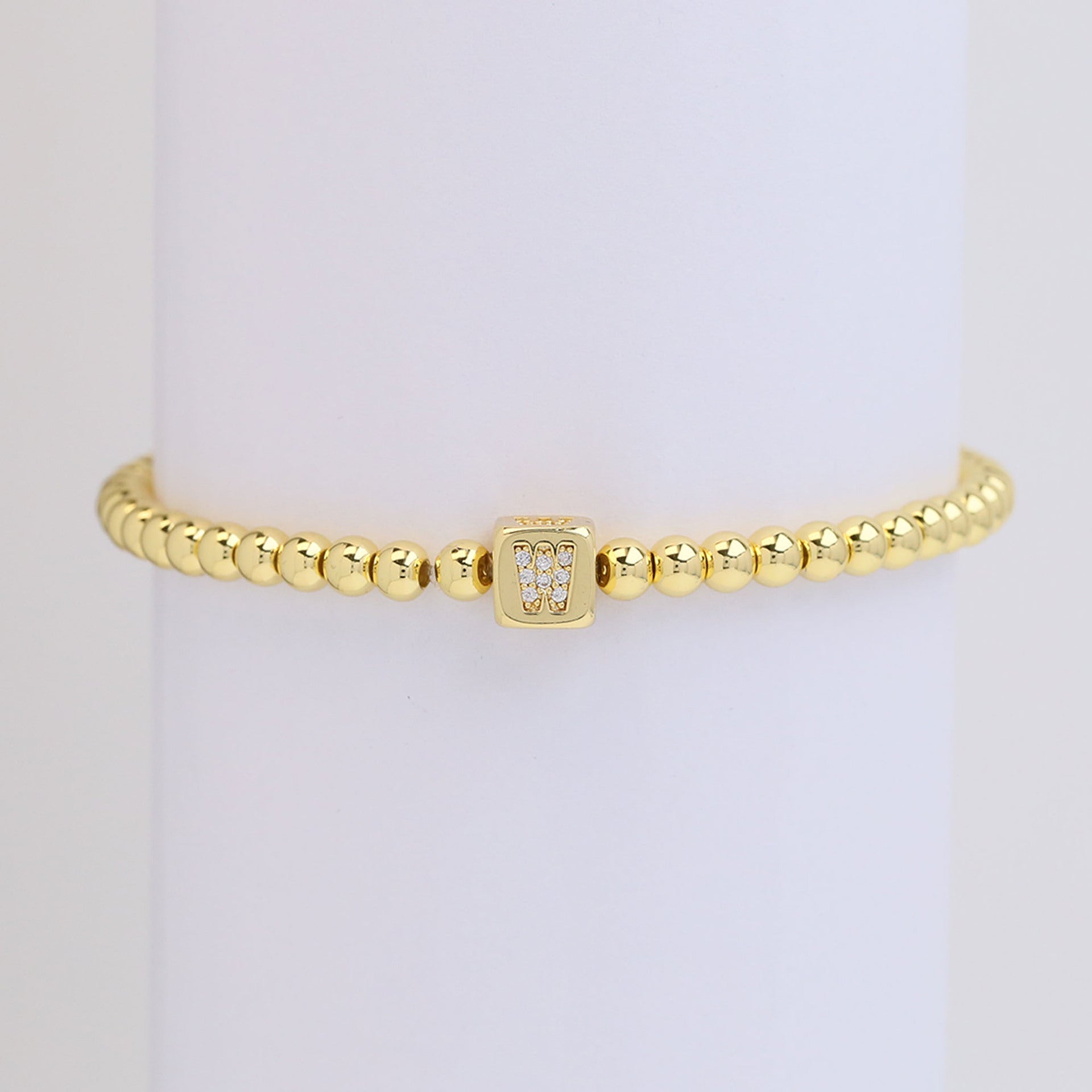 Layana Initial Cube Bracelet - W [NL2XXNAL]