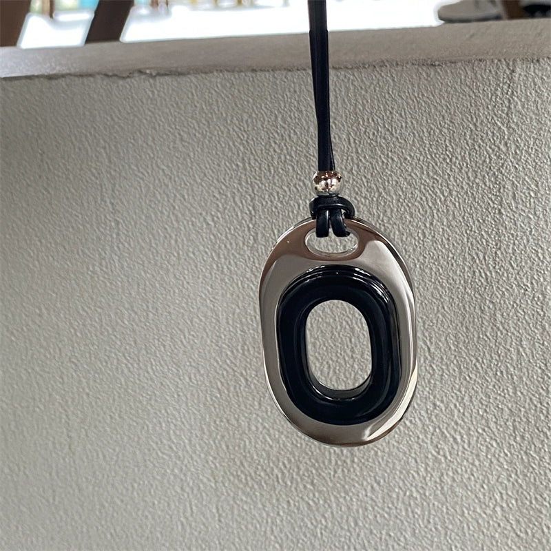 Anjali Cold Style Cutout Necklace - Black [GFANAZ5A]