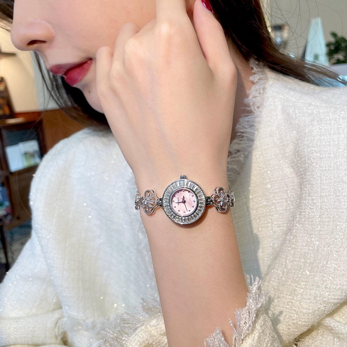 Renatta Petite Bracelet Watch - Mother-of-Pearl Pink [7S5AS442]