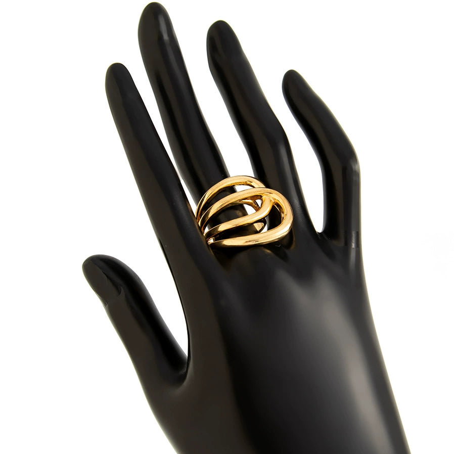 Juliana Asymmetric Pearl Jewelry - Ring 05 Light Gold [CZIKIICE]