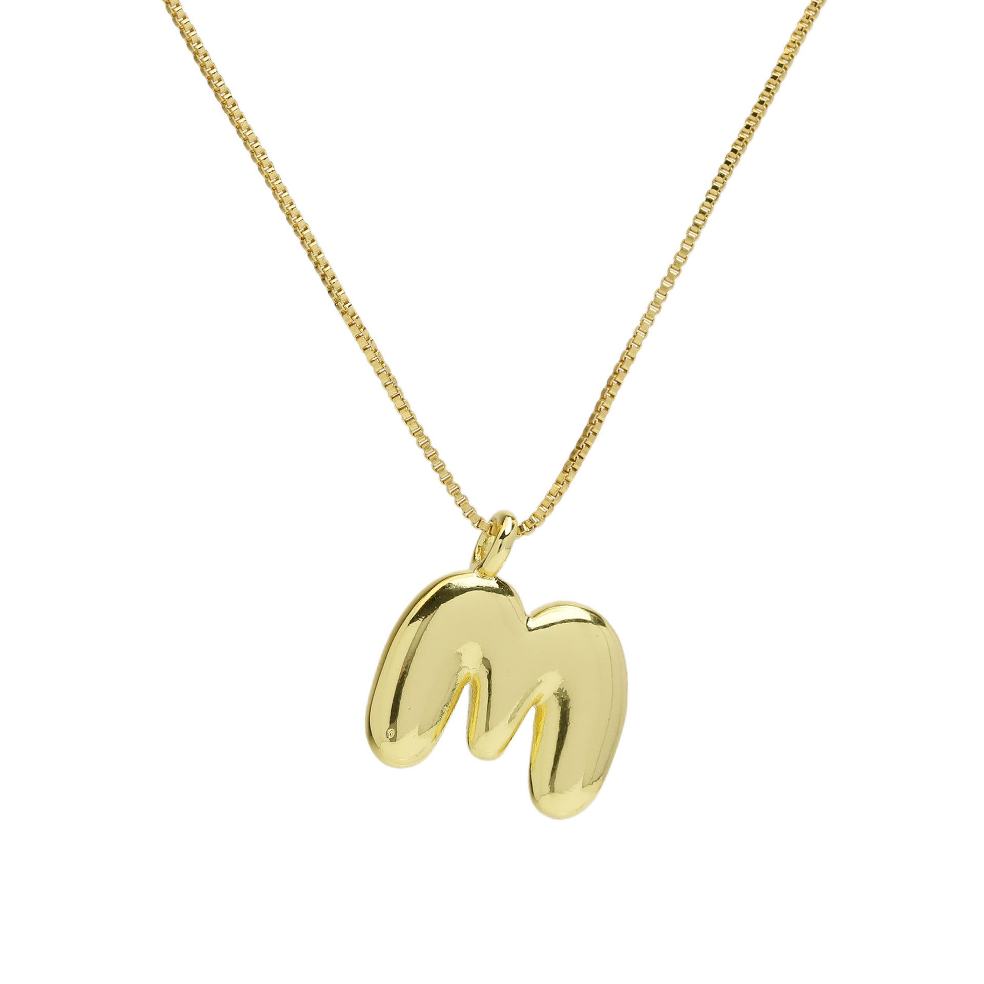 Odalys Gold Initial Pendant - Necklace M [Q6EA35E6]