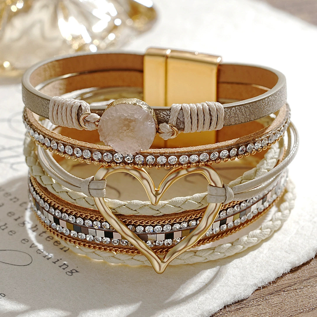 Ameera Braided Heart Bracelet - 5989001 [KLZSP7SG]