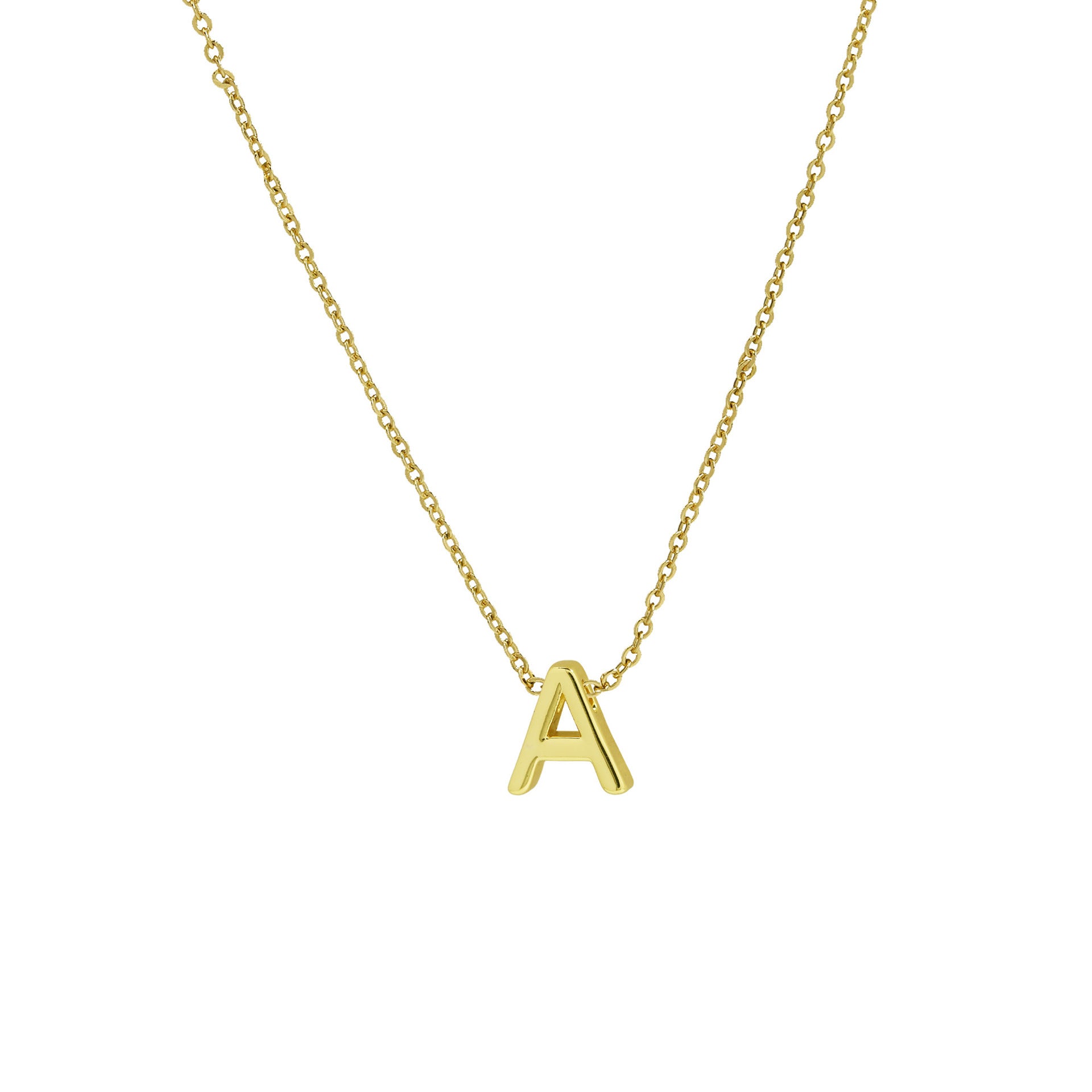 Agnes Initial Pendant Necklace - A [1GLN7GKL]