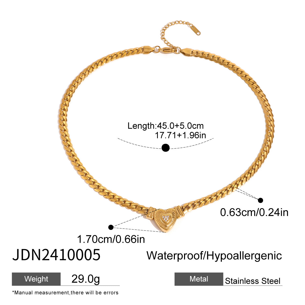 Kymani Sparkle Heart Necklace - JDN2410005 [TJSZ6Q82]