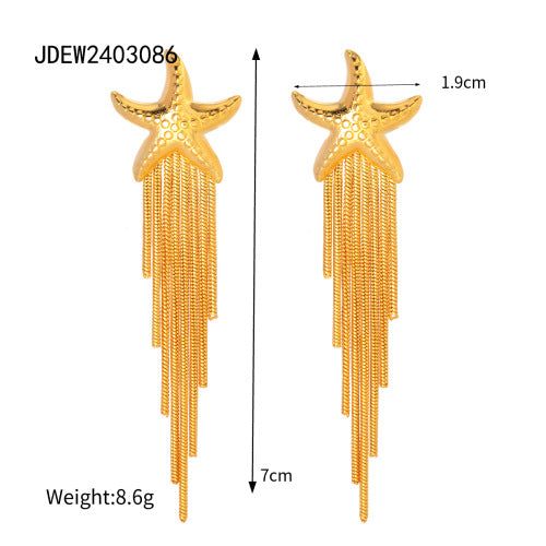 Aleyna Starfish Hoop Earrings - JDEW2403086 [WICIYF39]