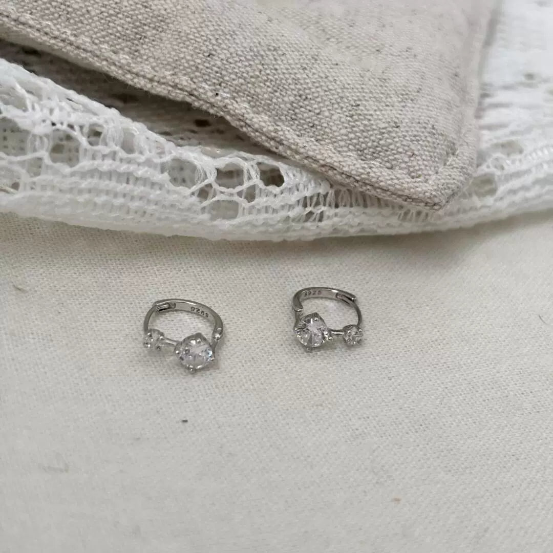 Jovi Stellar Zircon Hoop Earrings - Zircon Hoop
