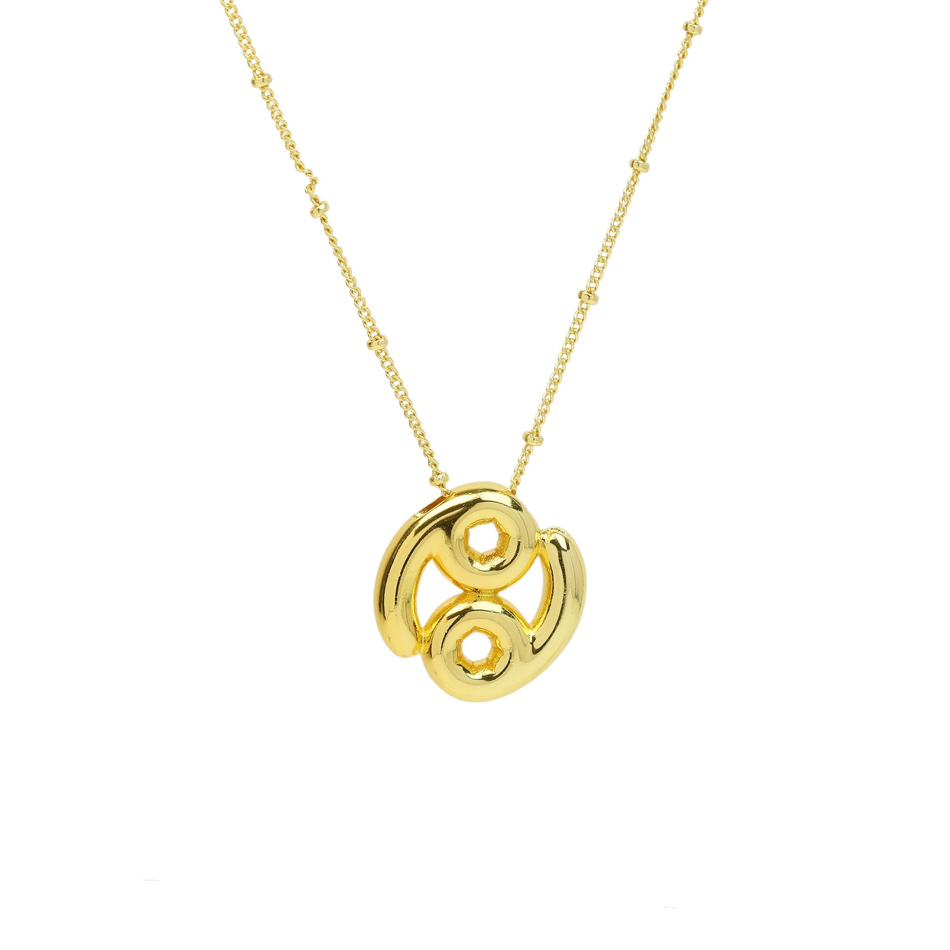 Cydney Bubble Zodiac Necklace - Cancer [LP7OX1KB]
