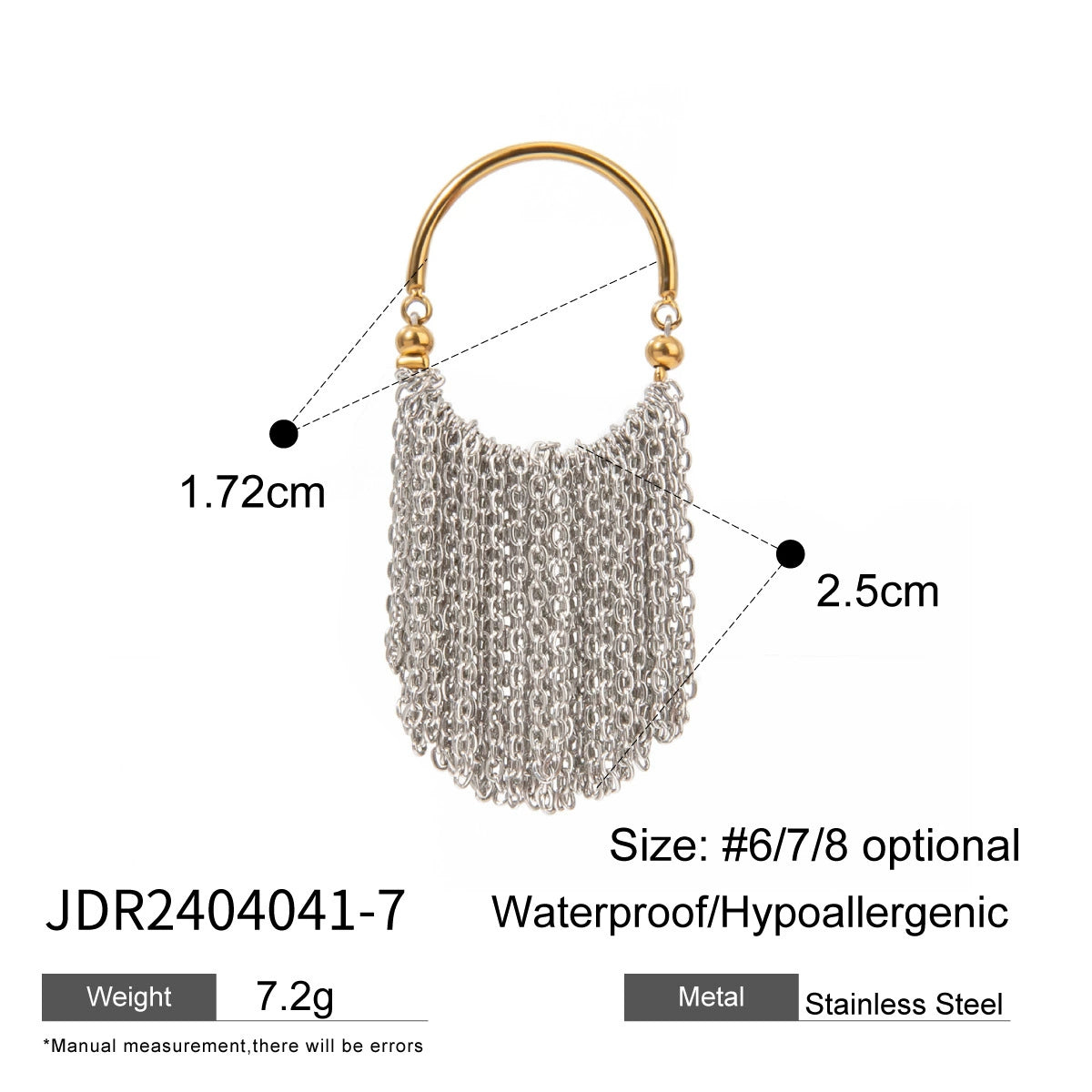 Novalynn Gold Tassel Ring - JDR2404041-7 [RYUURKW9]