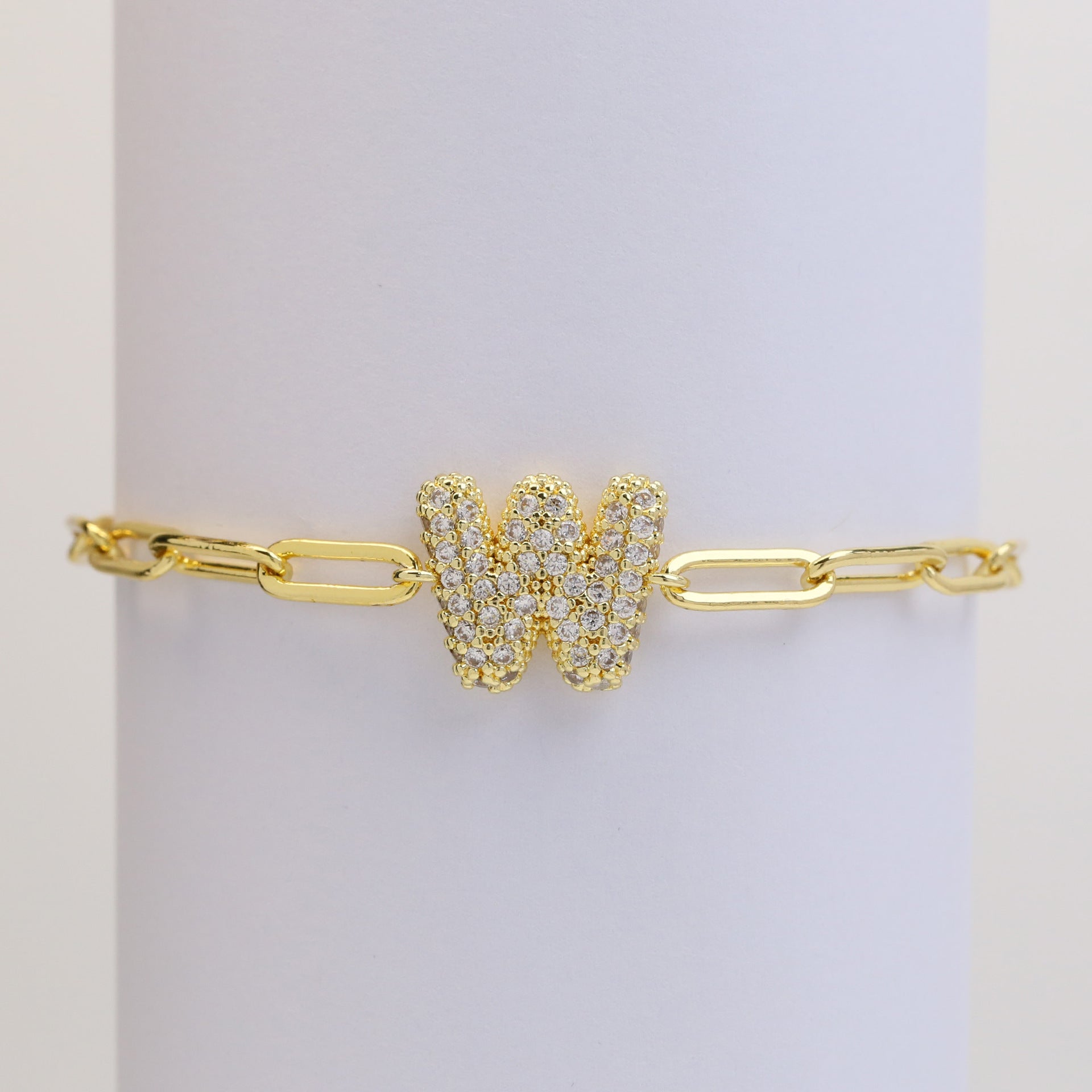 Willow Bubble Initial Bracelet - W [ZCWMFFXF]