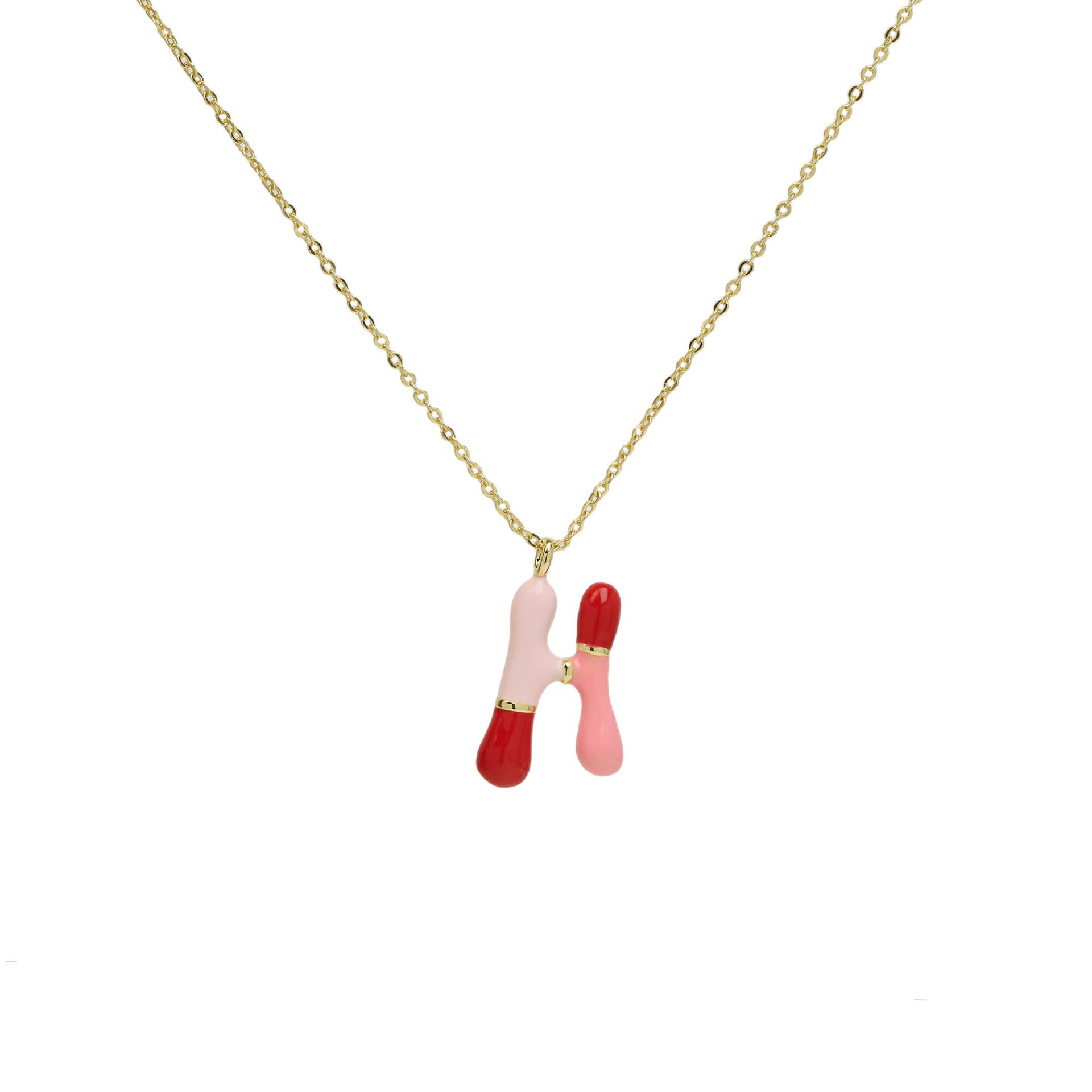 Esmae Bubble Initial Necklace - Necklace H [PR9987NR]
