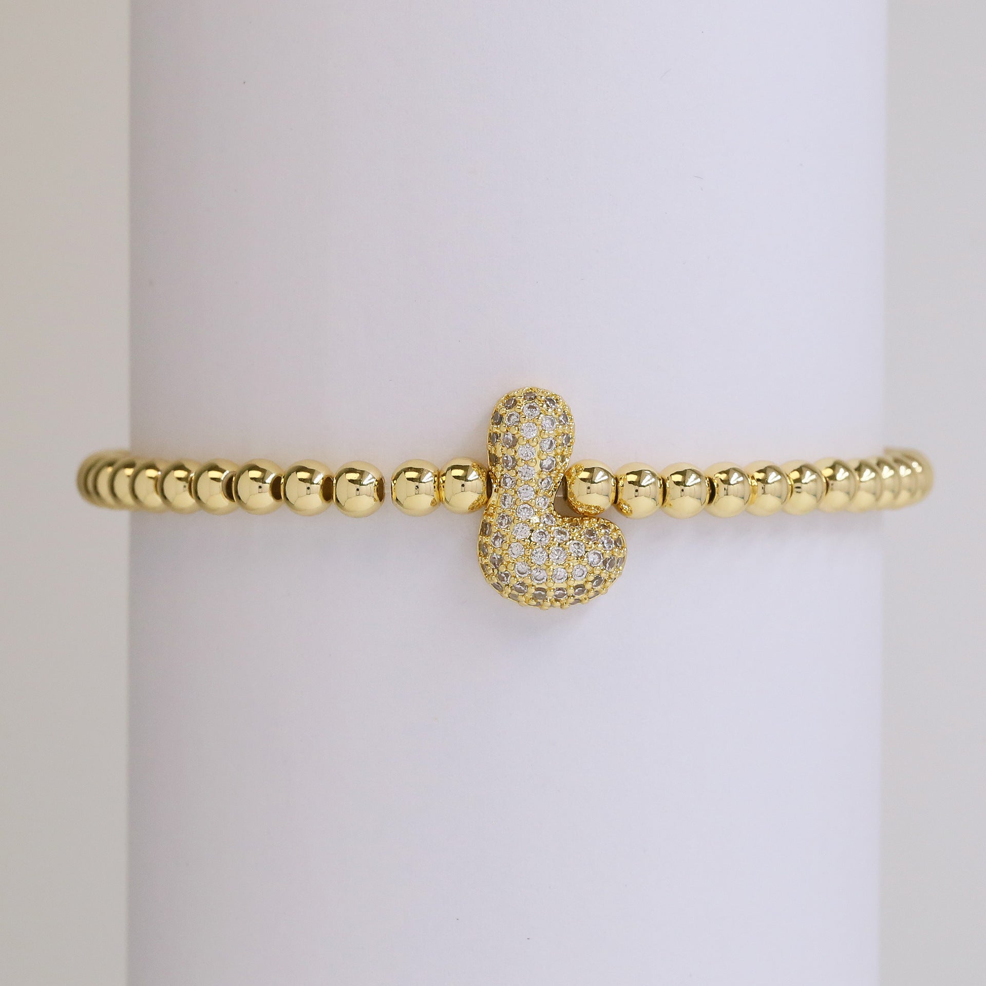 Jenesis Bubble Letter Bracelet - L [2DQAMPTY]