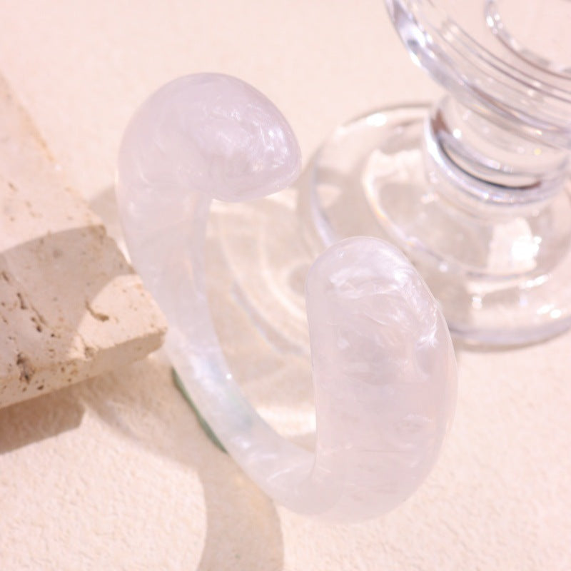 Everlee Abstract Resin Cuff - Style C [598WO4M9]