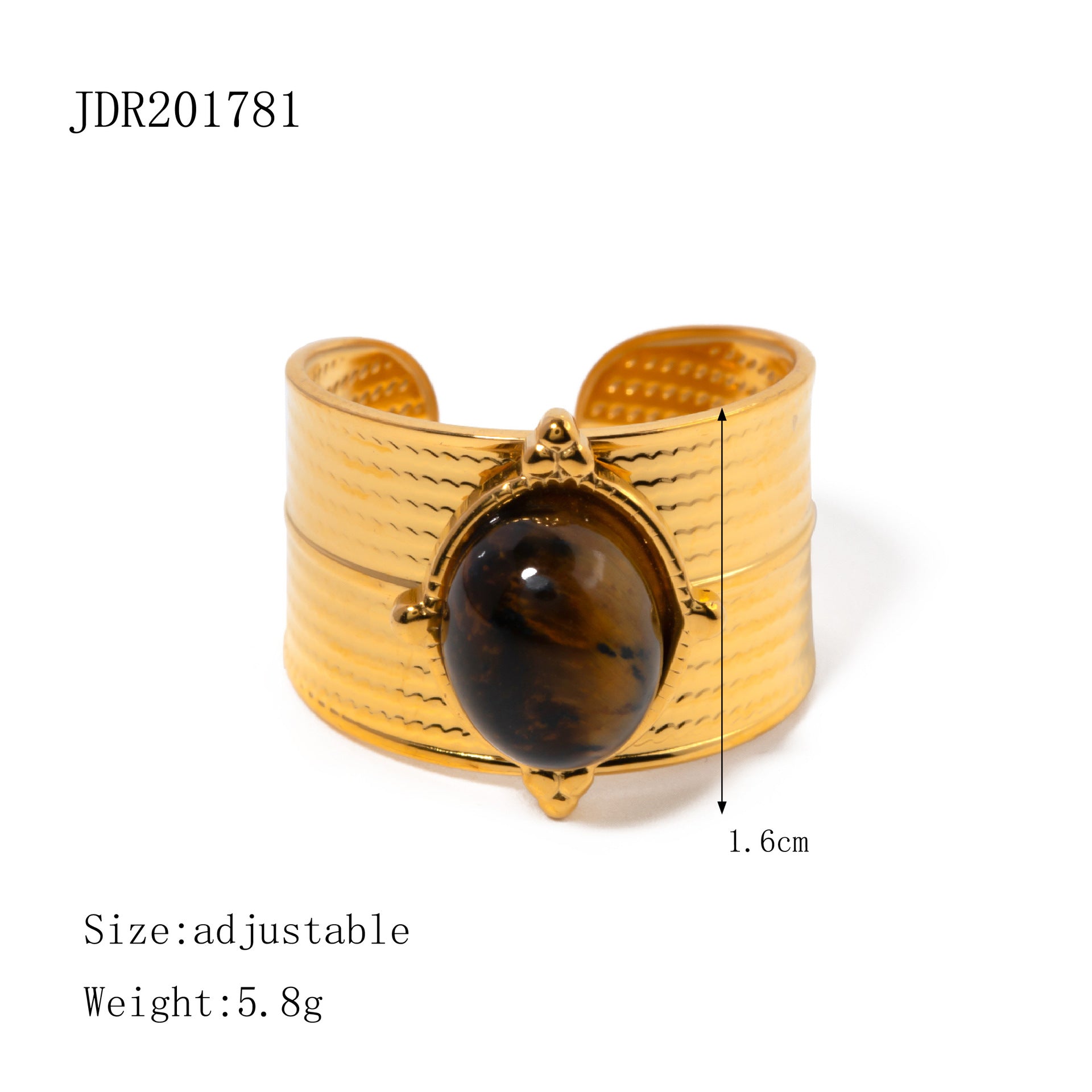 Quinley Chunky Gemstone Ring - JDR201781 [RZK7B3C4]