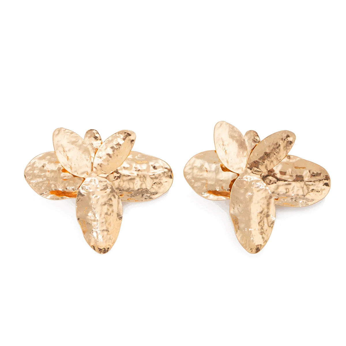 Arlowe Irregular Petal Choker - Earrings Gold