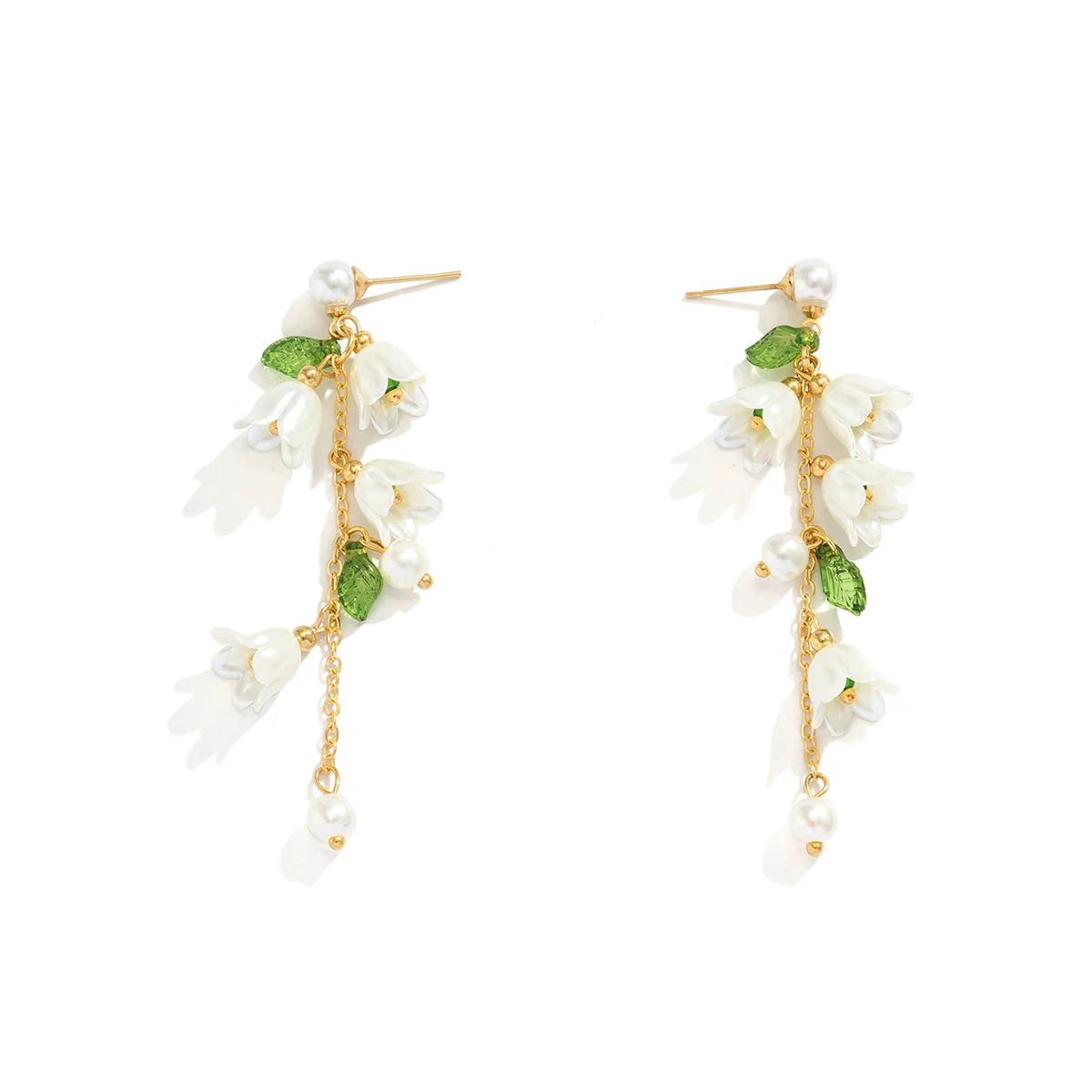 Naylah Floral Pearl Earring Set - Earrings Pair