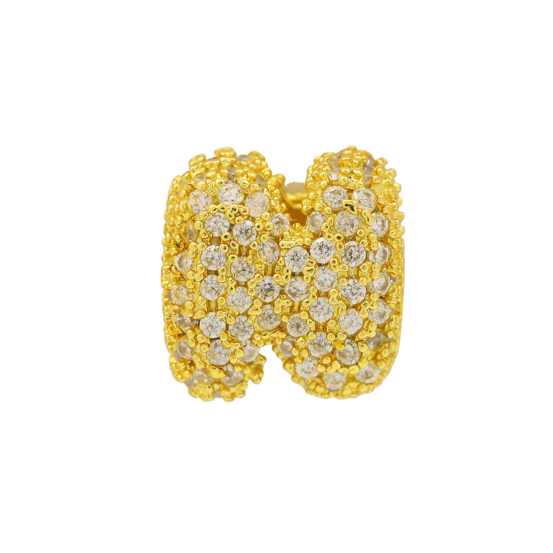 Jehlani Zircon Bubble Letter Necklace - Gold N Pendant [KVVX1KT2]