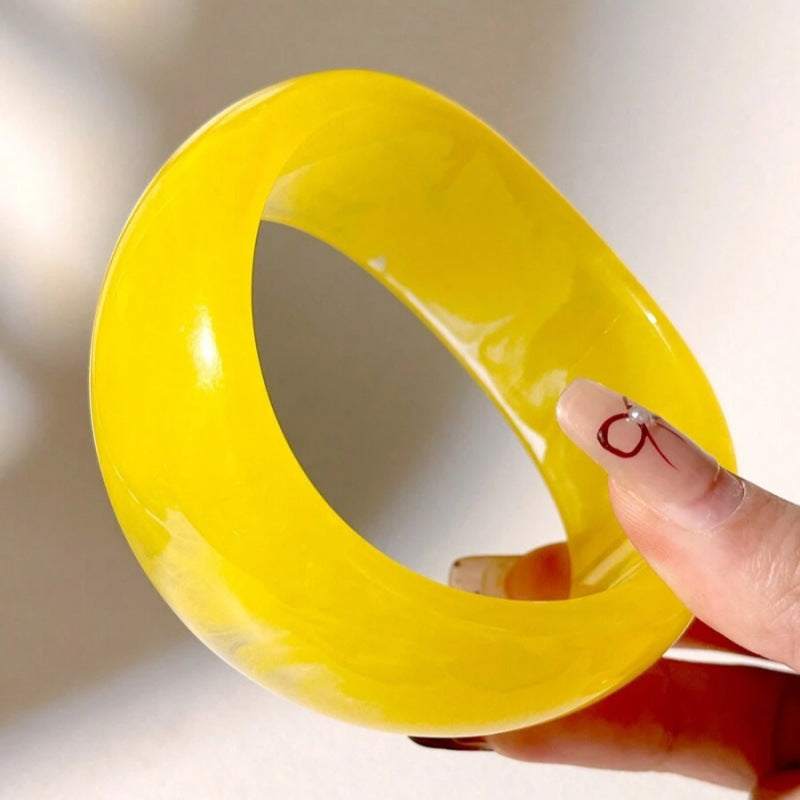 Bani Resin Wave Bracelet - Peach Orange [A7Y60NRQ]