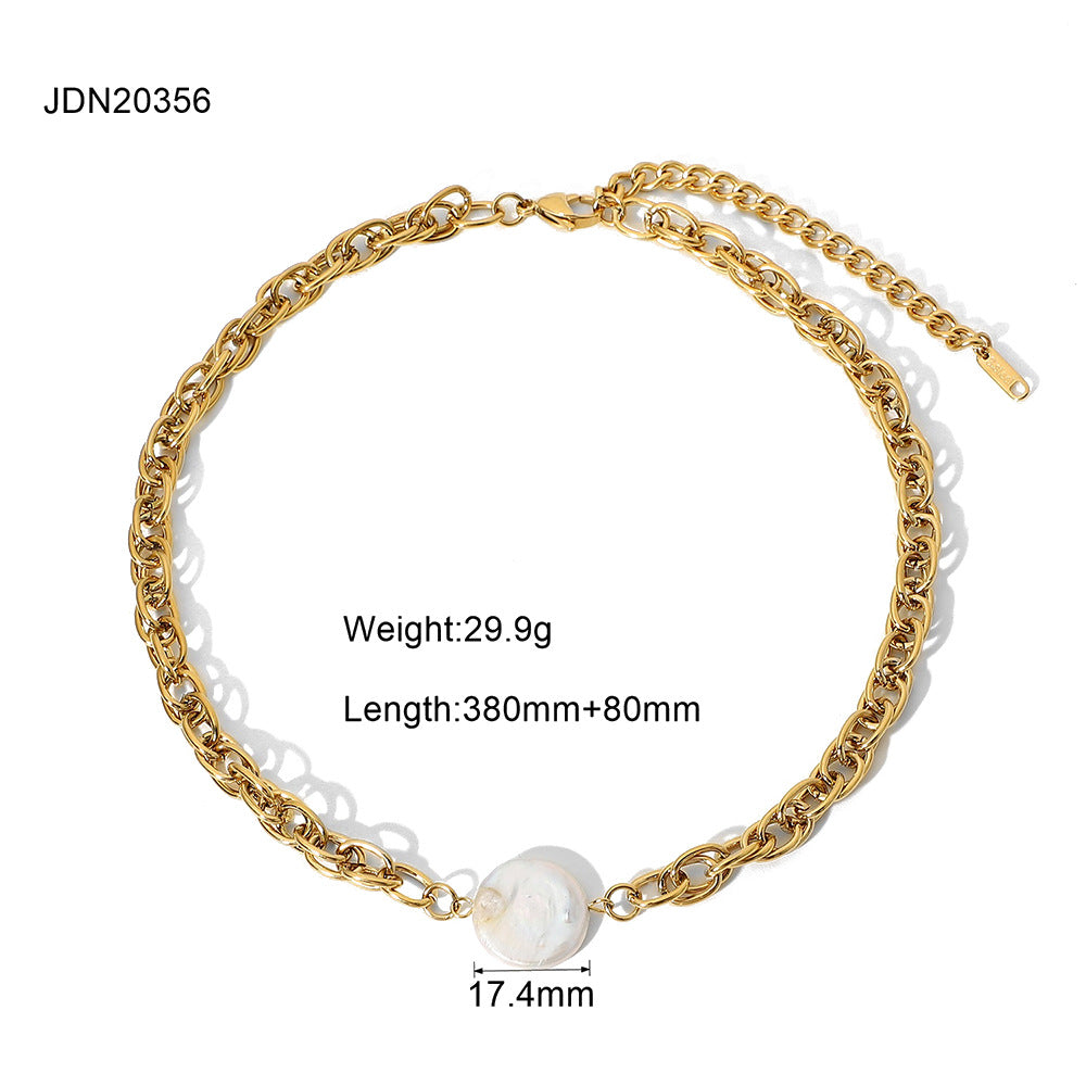 Aylee Pearl Pendant Necklace - JDN20356 [DRX1E8QV]