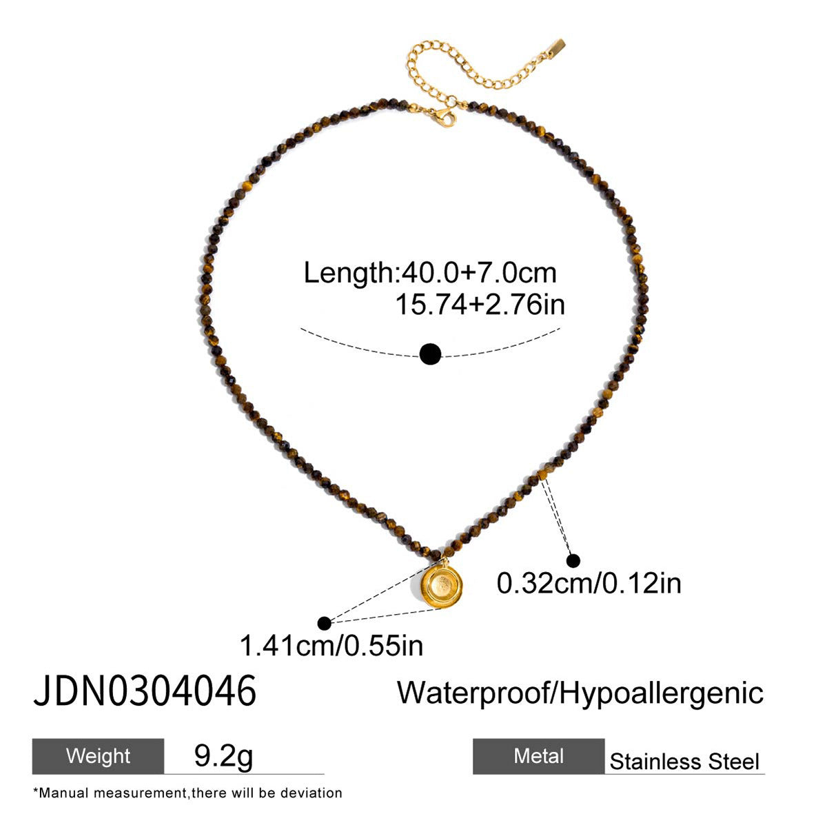 Arcadia Gold Layered Necklace - JDN0304046 [UCGHI8TD]