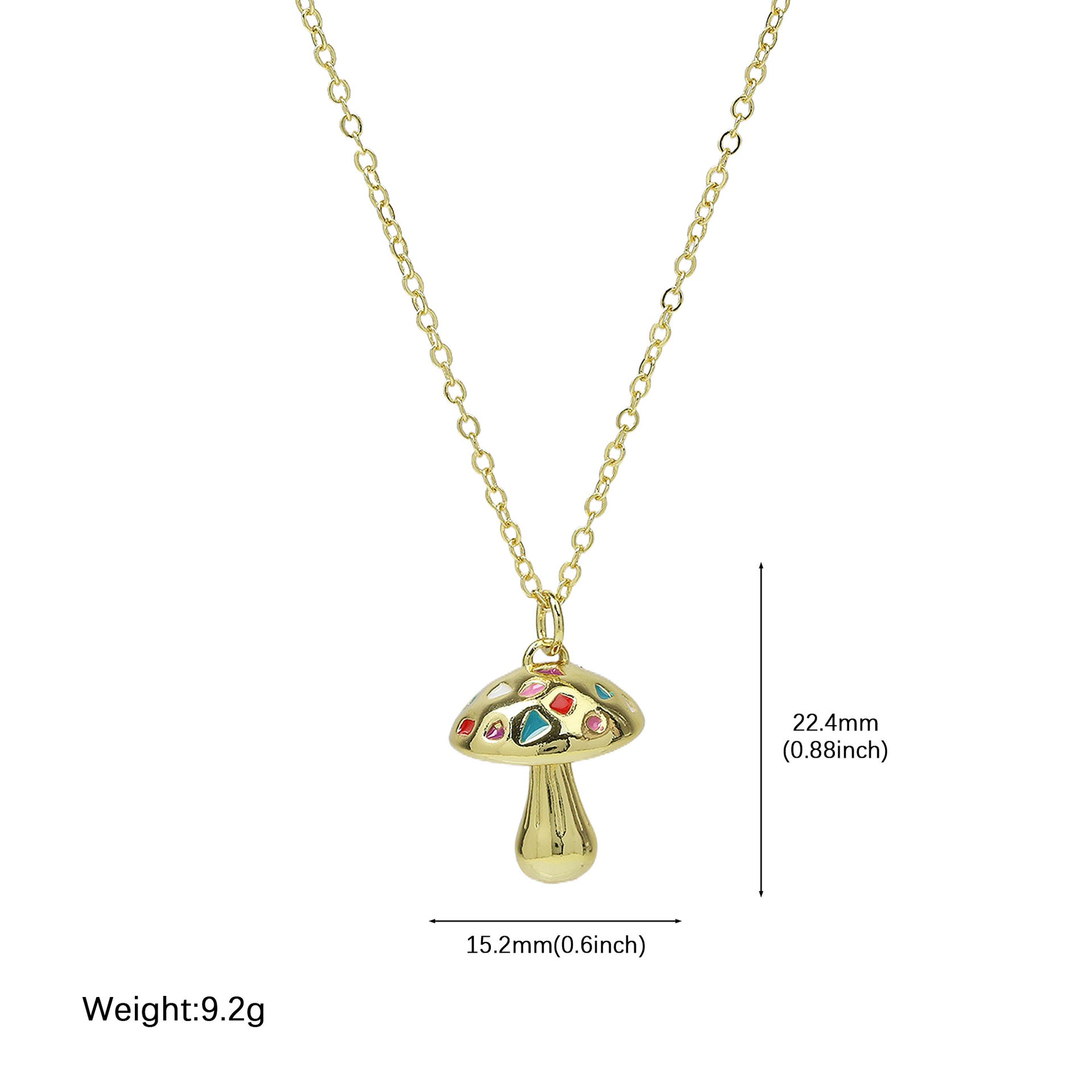 Korinne Colorful Mushroom Charm Necklace - Colorful [UW6O1PZE]