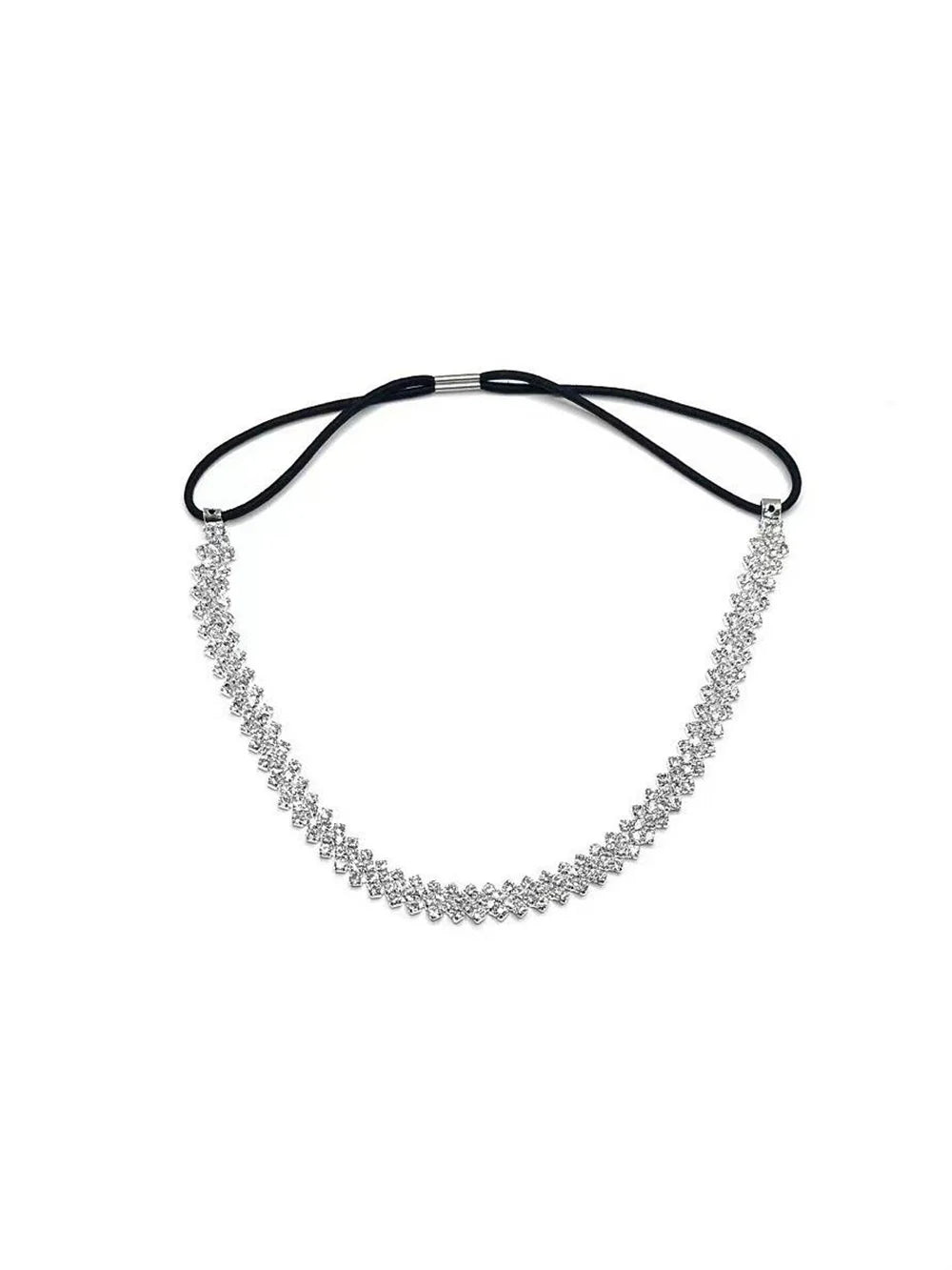 Paetyn Rhinestone Thigh Chain - Plated Silver