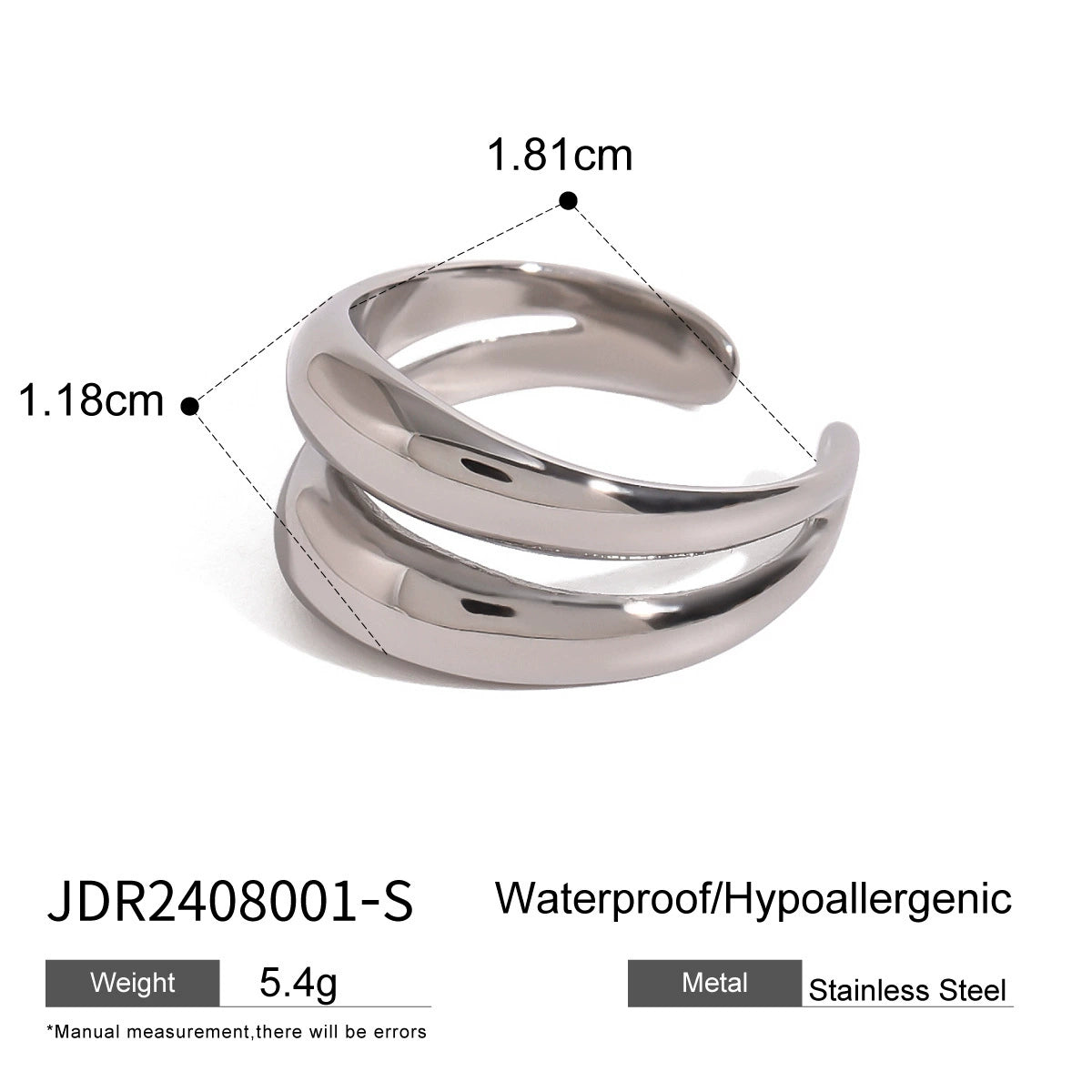 Jalaya Sculpted Layered Ring - Gold Tone [8KQO00H0]