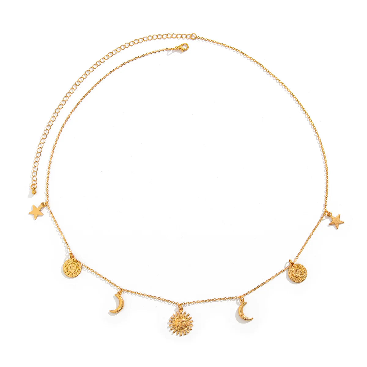 Ottilie Seashell Starfish Waist Chain - Star Moon Gold