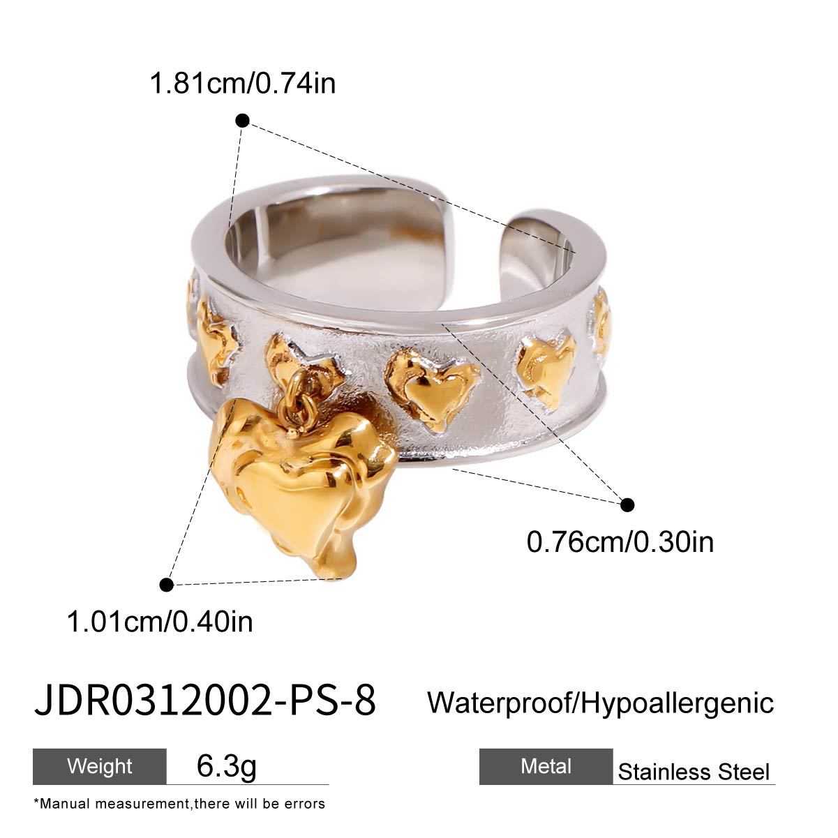 Aadya Stainless Steel Pendant Ring - JDR0312002-PS-8 [LT8FKRXQ]