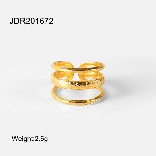 Kenli Geometric Open Ring - JDR201672 [NQQA0XMN]