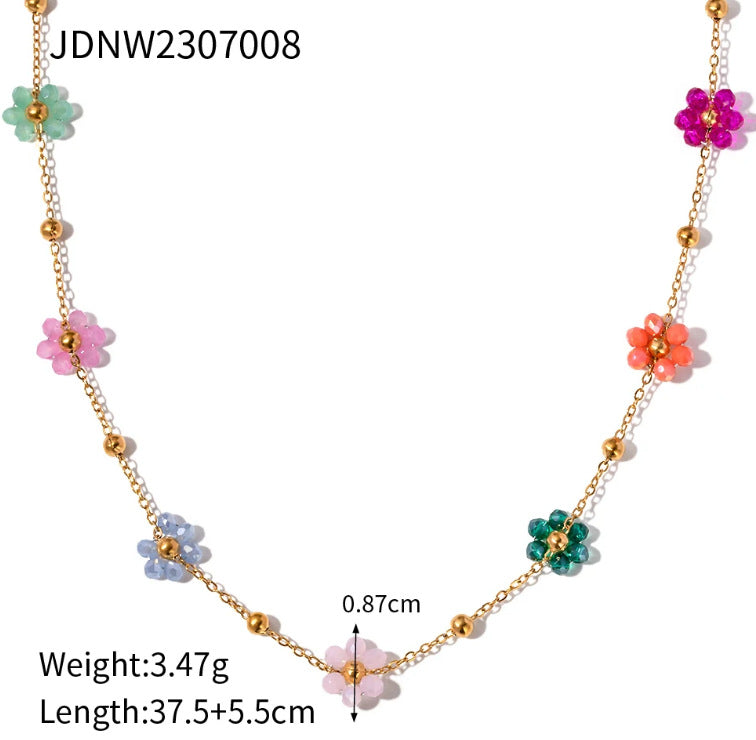 Dania Layered Sun Necklace - JDNW2307008 [HK8NBIQK]