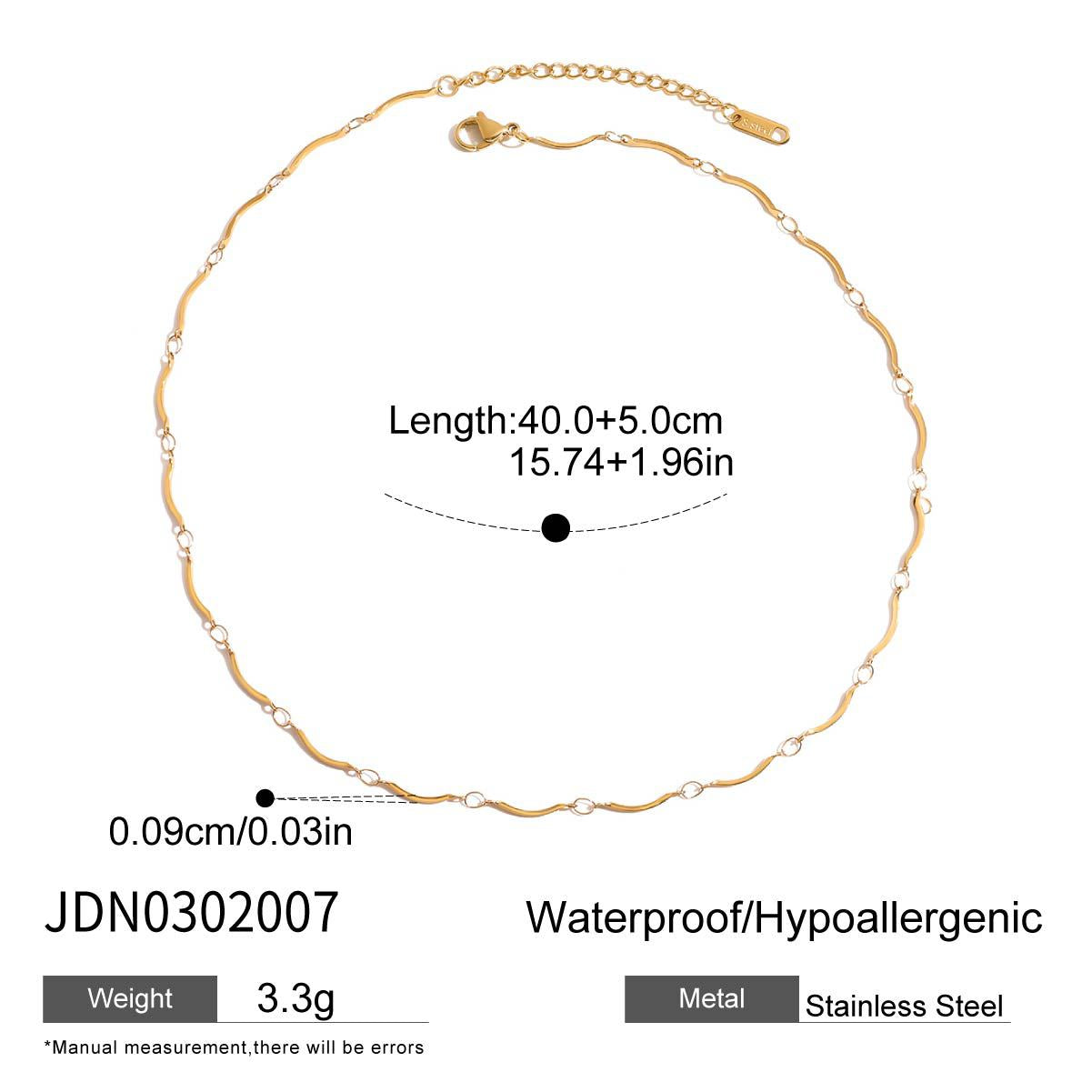 Naidelyn Stainless Chain Necklace - JDN0302007 [20P4G76G]