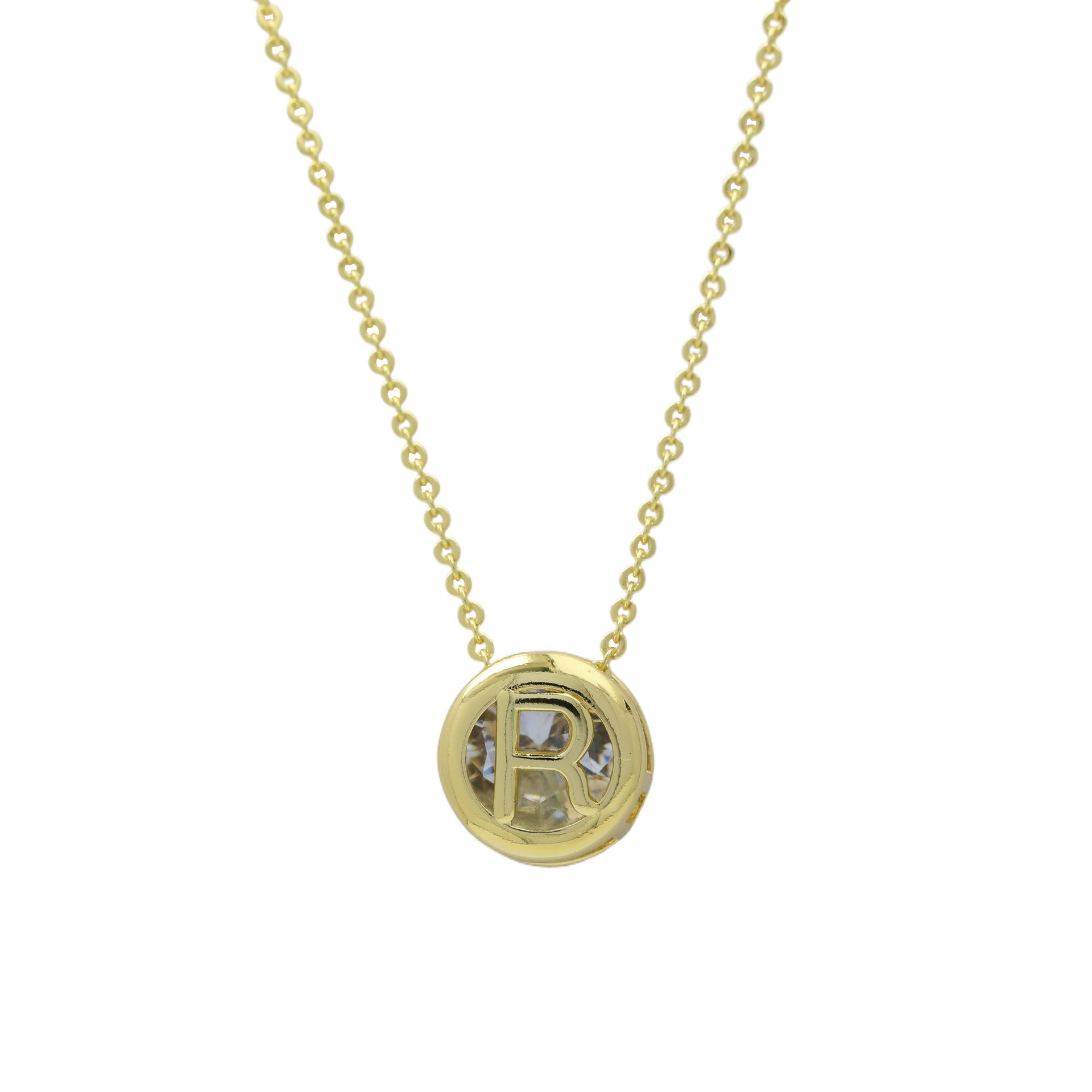 Gia Initial Pendant Necklace - R [HYDLGXY2]