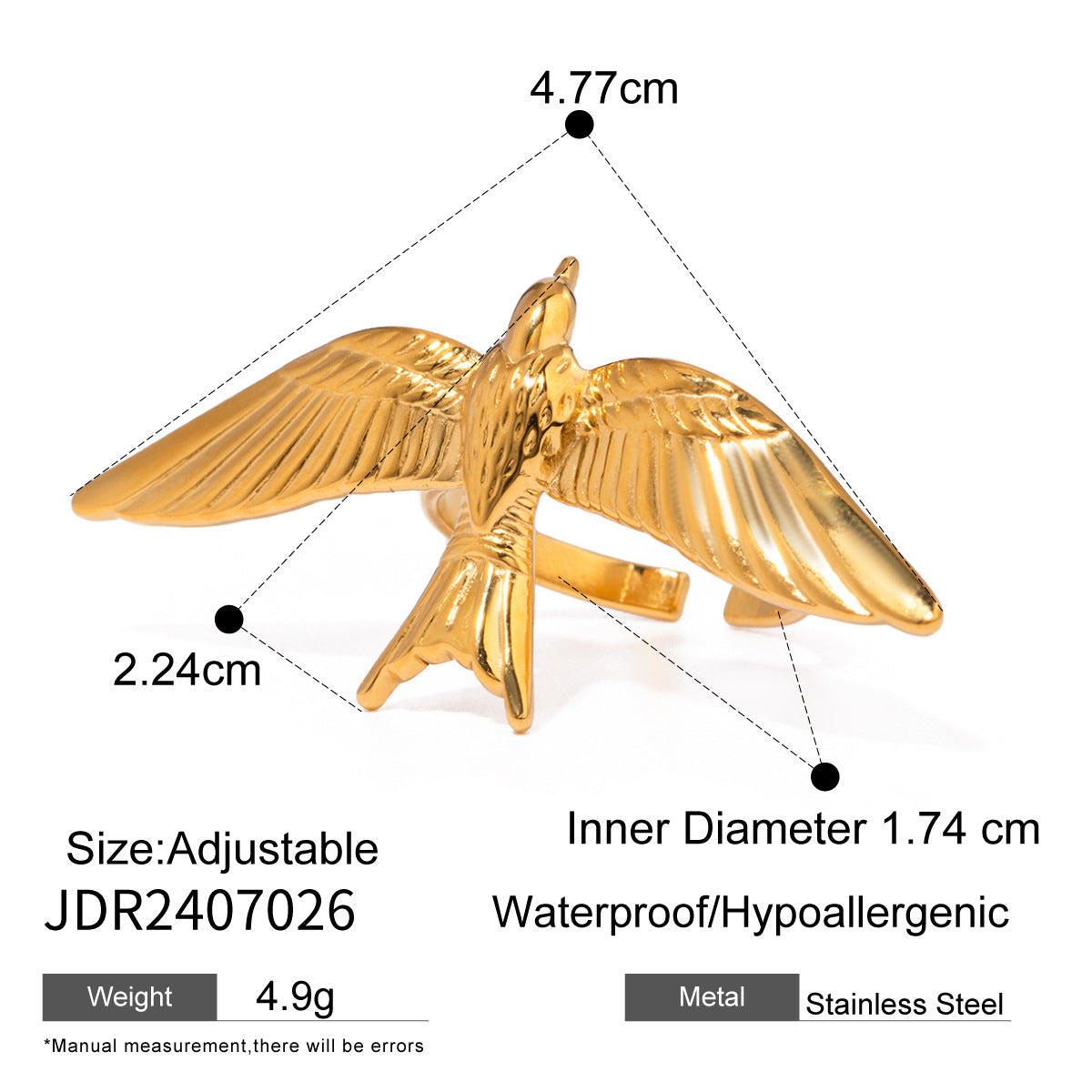 Adalin Stainless Love Ring - Ring Variant 26 [YVBIKAPV]