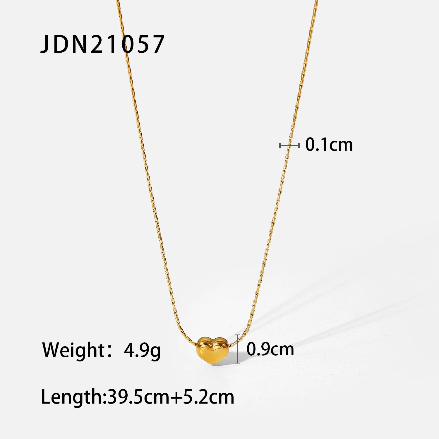 Avital Delicate Heart Necklace - JDN21057 [KDS5JGIE]