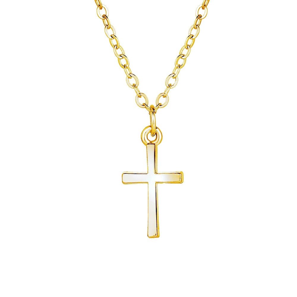 Danae Delicate Cross Necklace - Style 2 [R63M990D]