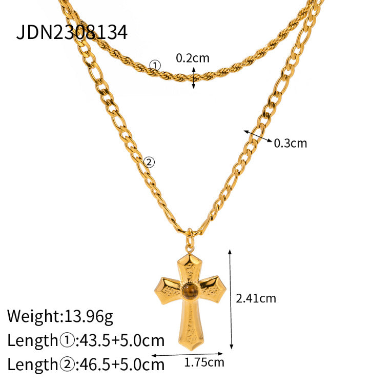 Dania Layered Sun Necklace - JDN2308134 [WFRDOSWT]
