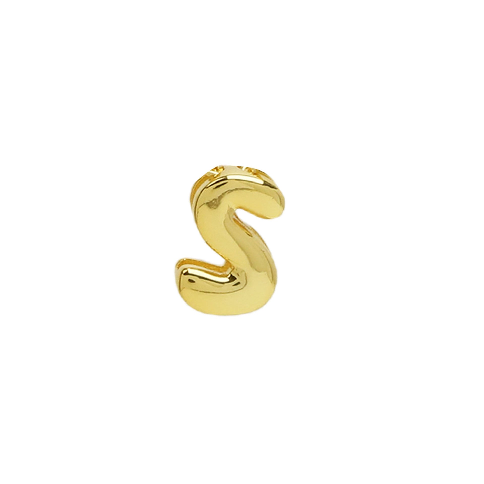 Rina Bubble Initial Charm - Gold S (Charm) [H68YTYTV]