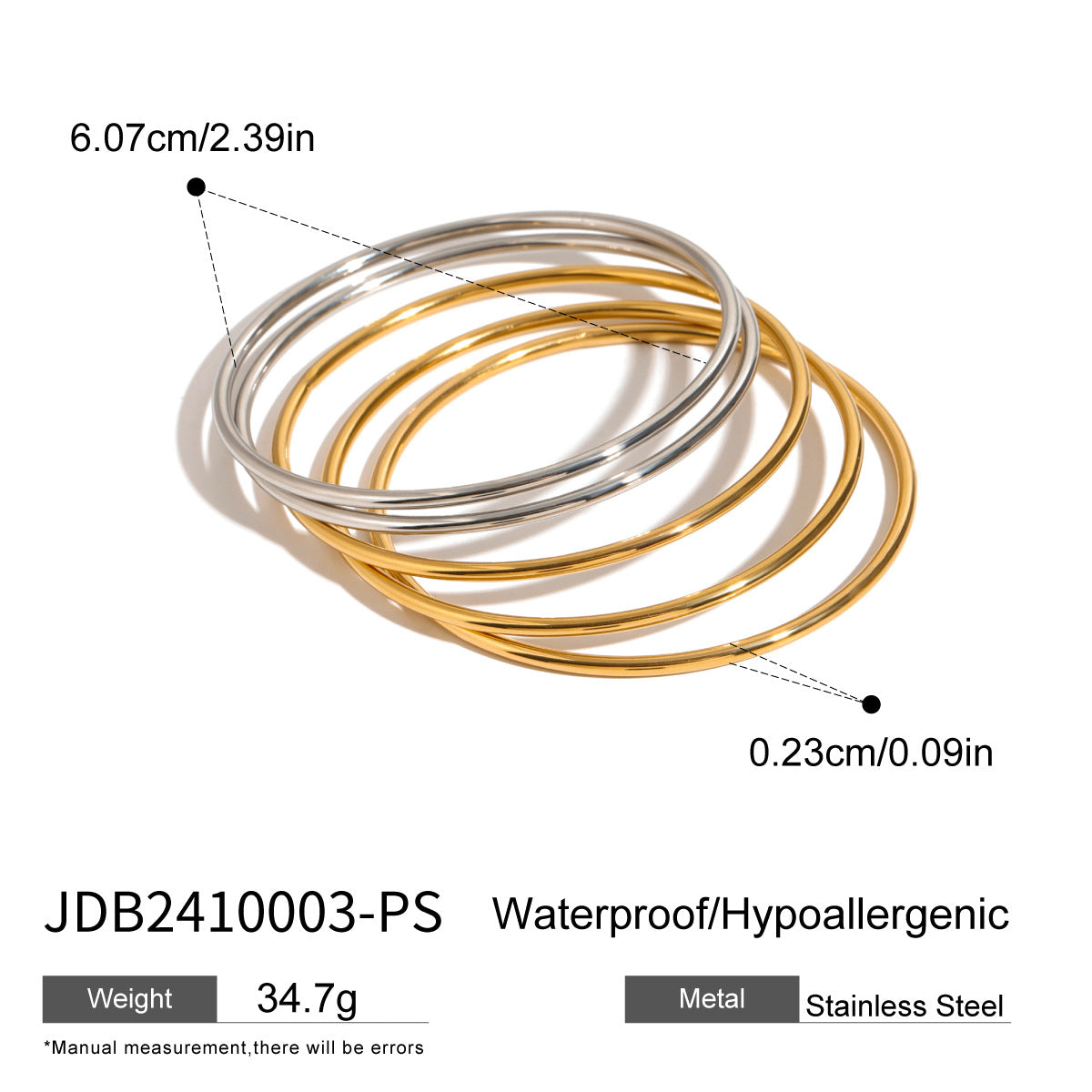 Tyana Sleek Bangle Bracelet - JDB2410003-PS [5JN1JGYH]