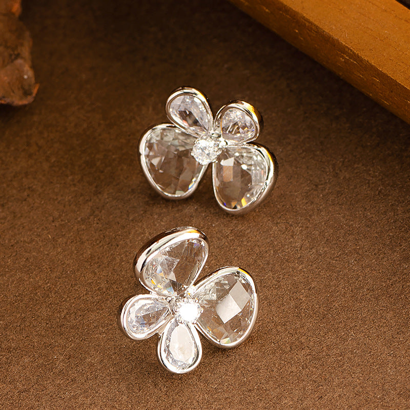 Zaniah Crystal Bow Earrings - Style 1 [S93OAM21]