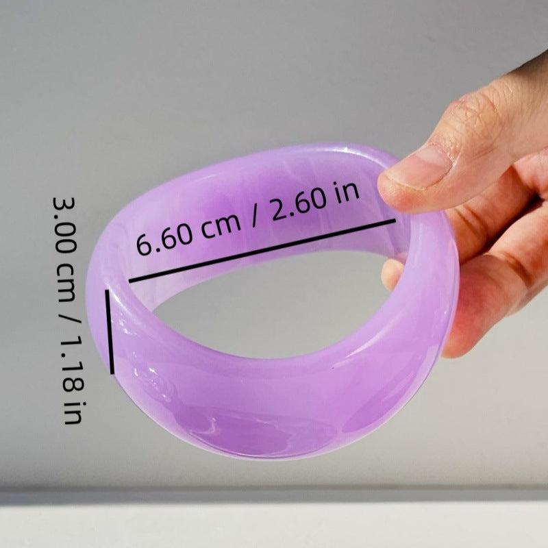 Kaleya Abstract Resin Bangle - D [C83EFFLM]