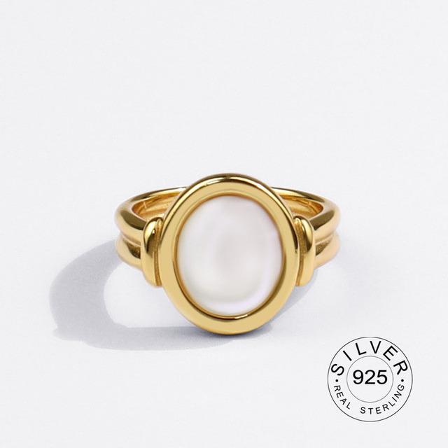 Shaniah Zircon Sterling Ring - Light Gray Ochre+Resizable