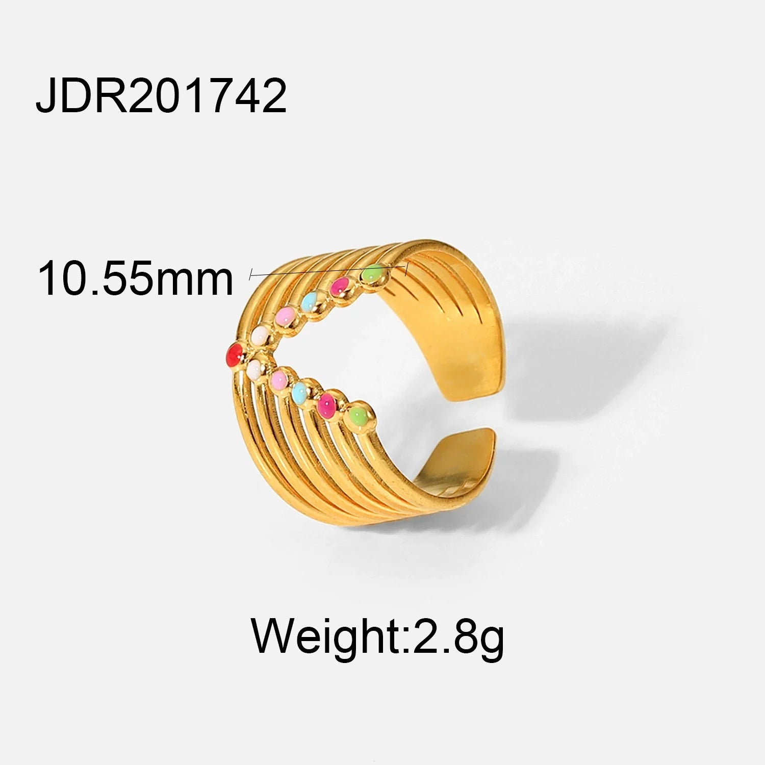 Rei Vibrant Enamel Ring - undefined